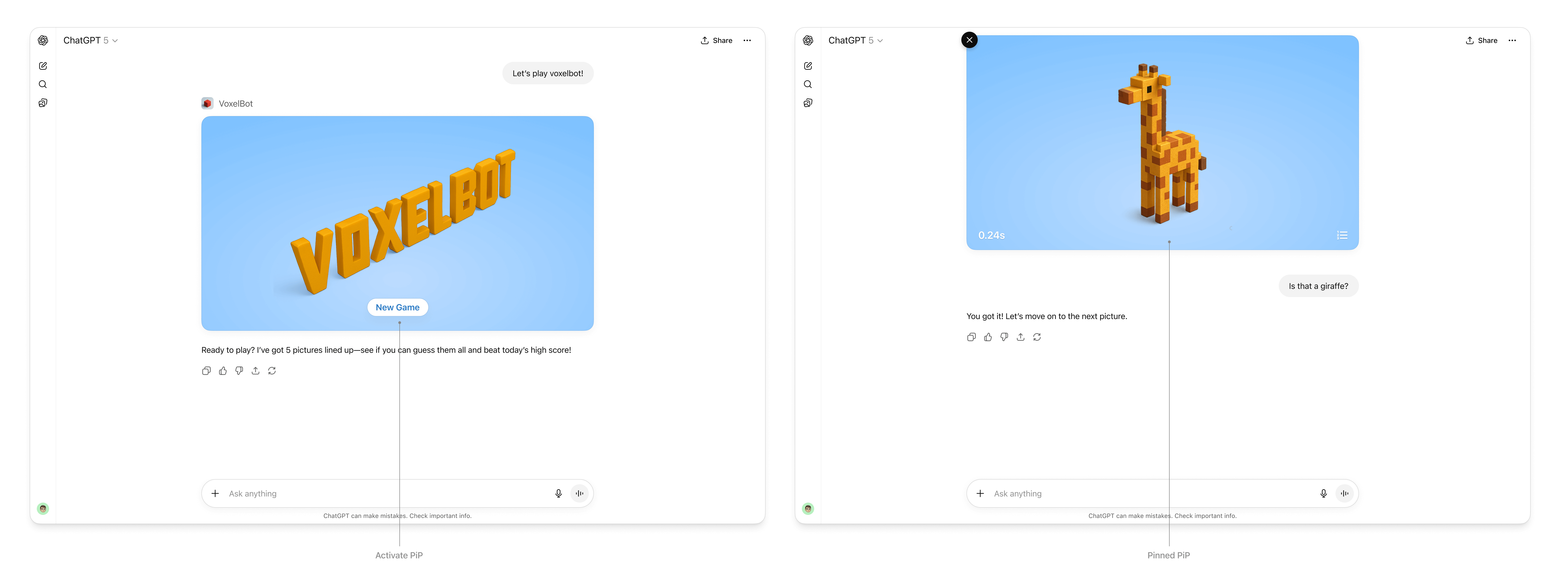 Interaction patterns for fullscreen