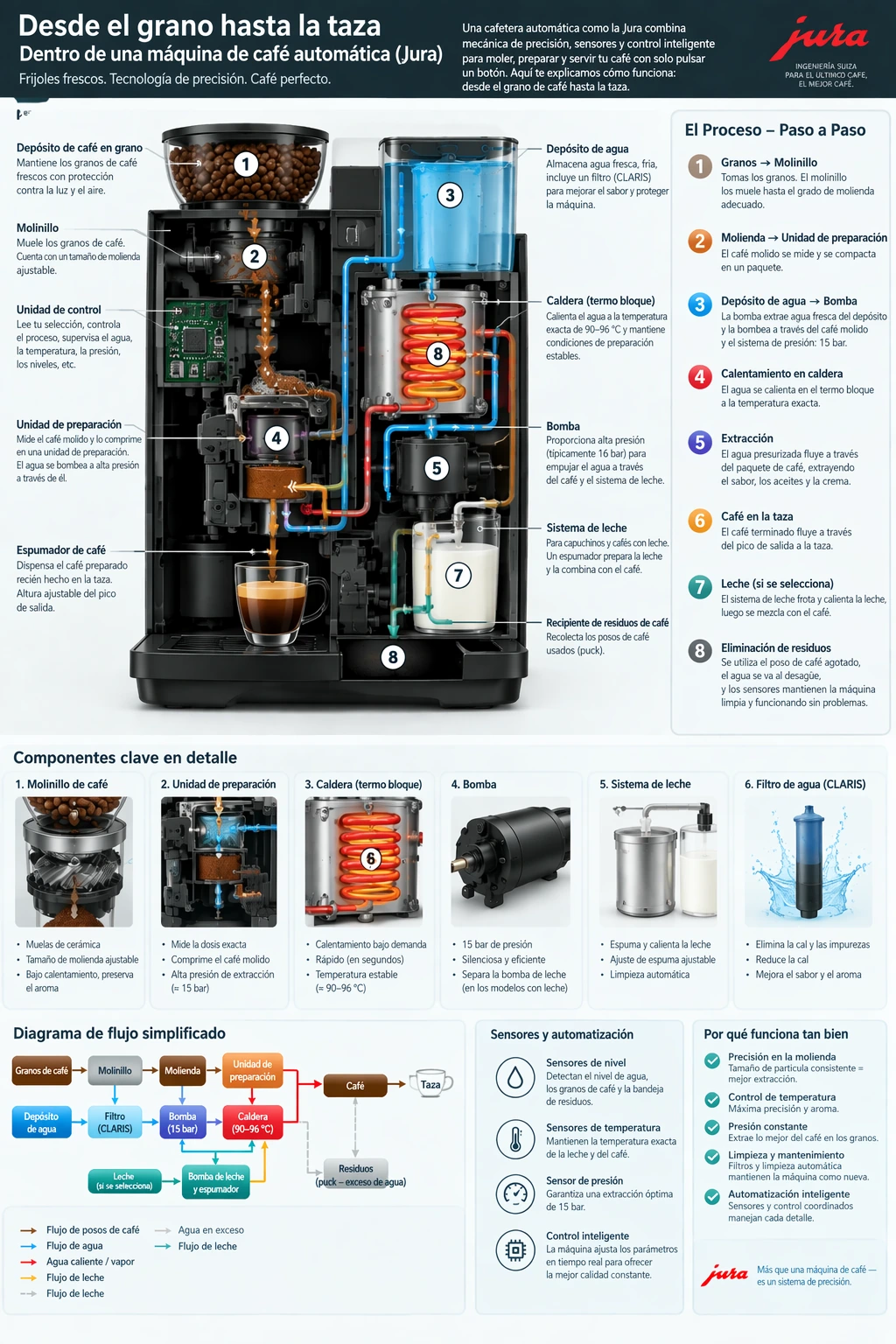 Coffee machine diagram translated into Spanish — GPT Image 2.5 Flare