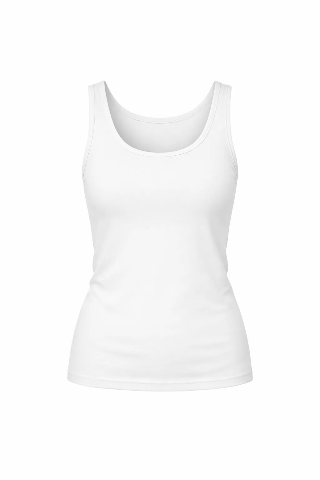 White tank top used as a clothing reference